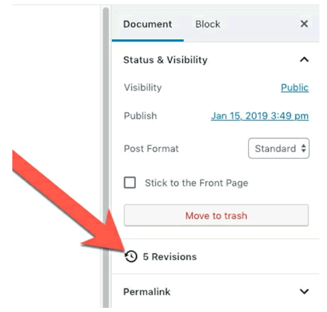 Revisions features for WordPress Contents