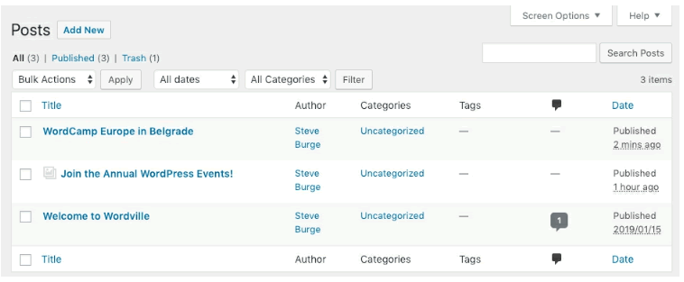 Creating Categories in WordPress