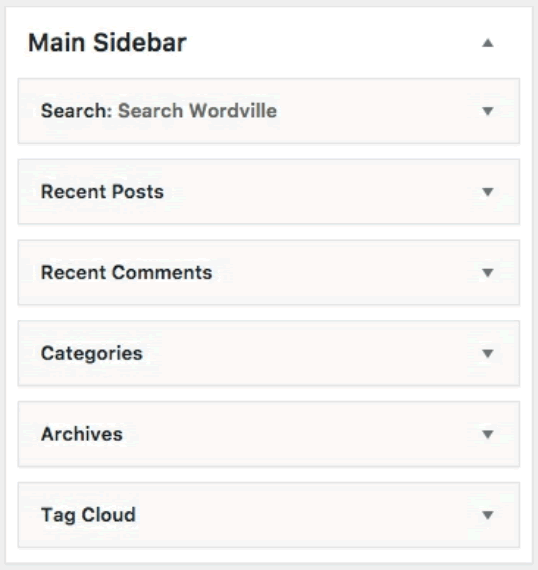 Widgets Screen and Sidebars in WordPress