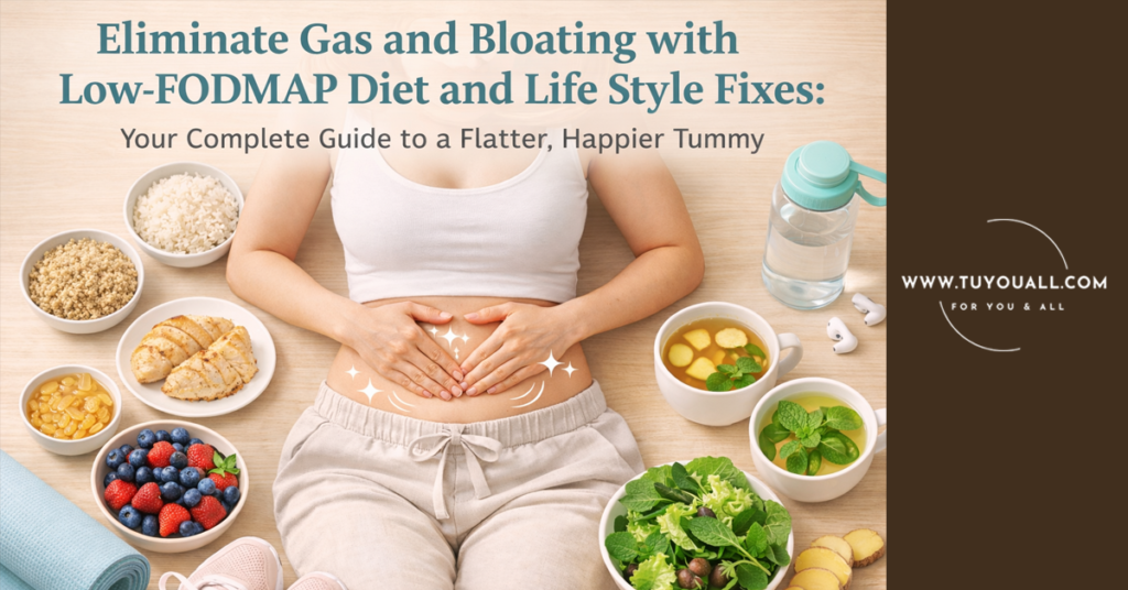 Eliminate Gas and Bloating with Low-FODMAP Diet and Life Style Fixes : Your Complete Guide to a Flatter, Happier Tummy