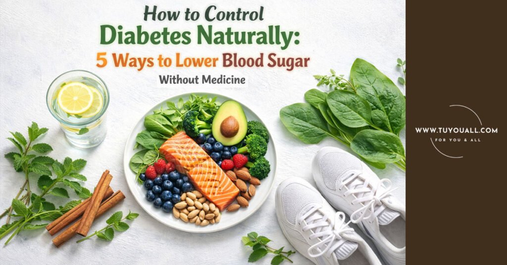 How to Control Diabetes Naturally- 5 Ways to Lower Blood Sugar Without Medicine