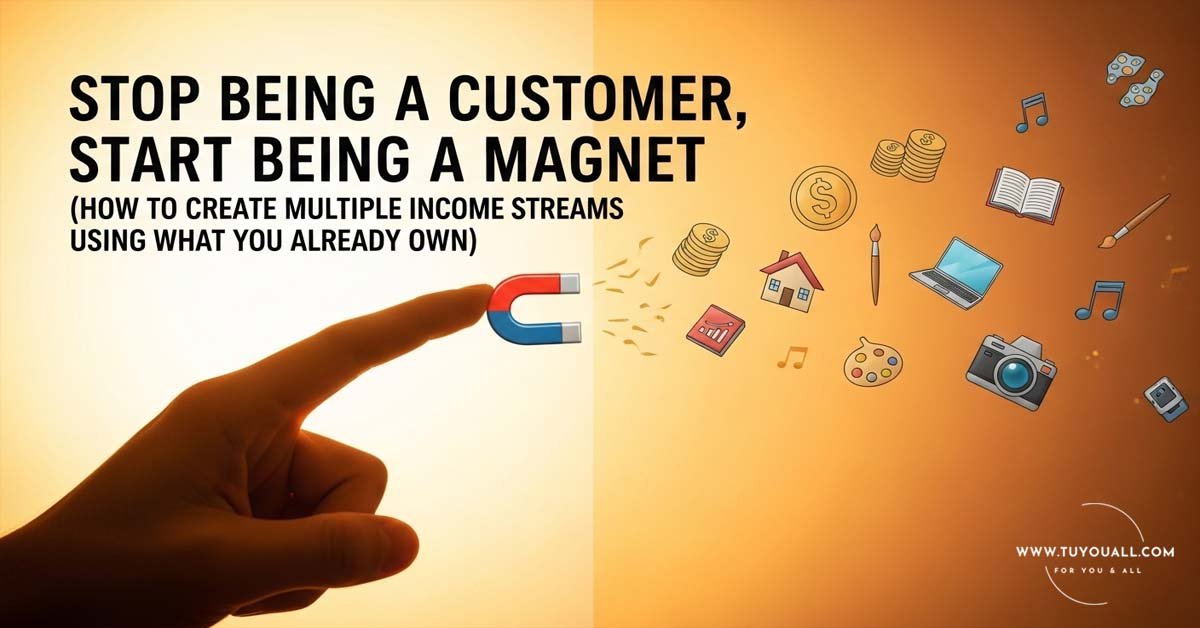 Stop Being a Customer Start Being a Magnet How to Create Multiple Income Streams Using What You Already Own Stop Being a Customer, Start Being a Magnet (How to Create Multiple Income Streams Using What You Already Own)