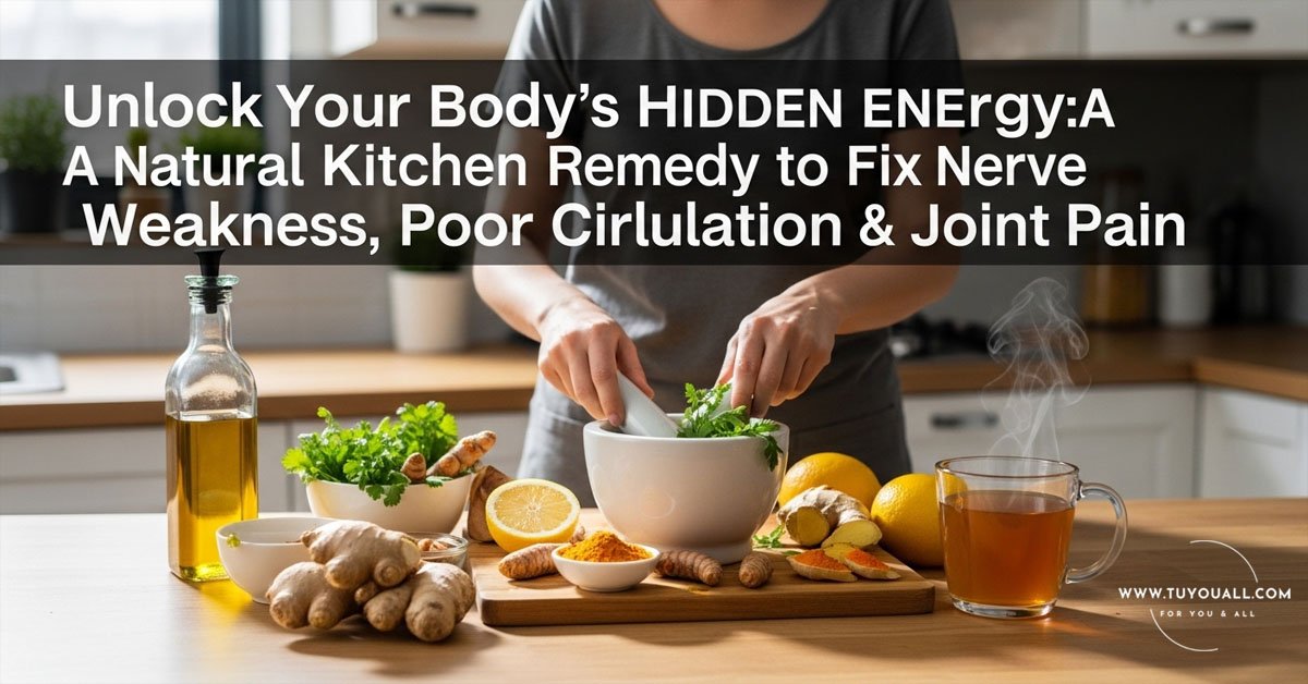 Unlock Your Bodys Hidden Energy A Natural Kitchen Remedy to Fix Nerve Weakness Poor Circulation Joint Pain Unlock Your Body's Hidden Energy- A Natural Kitchen Remedy to Fix Nerve Weakness, Poor Circulation & Joint Pain