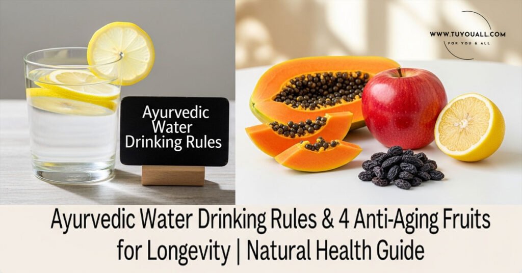 Ayurvedic Water Drinking Rules 4 Anti Aging Fruits for Longevity Natural Health Guide
