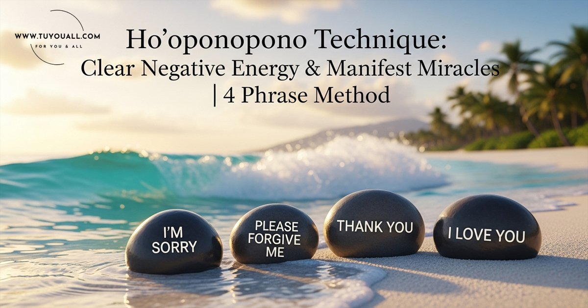 Ho oponopono Technique Clear Negative Energy Manifest Miracles 4 Phrase Method Ho oponopono Technique- Clear Negative Energy & Manifest Miracles [4 Phrase Method