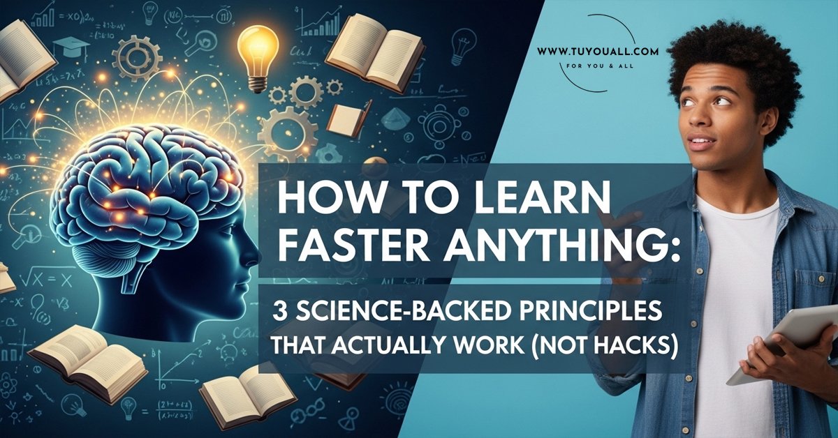 How to Learn Faster Anything- 3 Science-Backed Principles That Actually Work (Not Hacks)