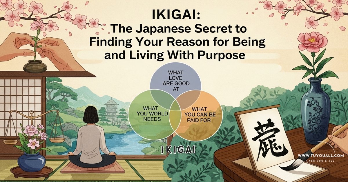 IKIGAI The Japanese Secret to Finding Your Reason for Being and Living With Purpose IKIGAI- The Japanese Secret to Finding Your Reason for Being and Living With Purpose