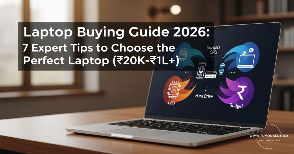 Laptop Buying Guide 2026- 7 Expert Tips to Choose the Perfect Laptop (₹20K-₹1L+)