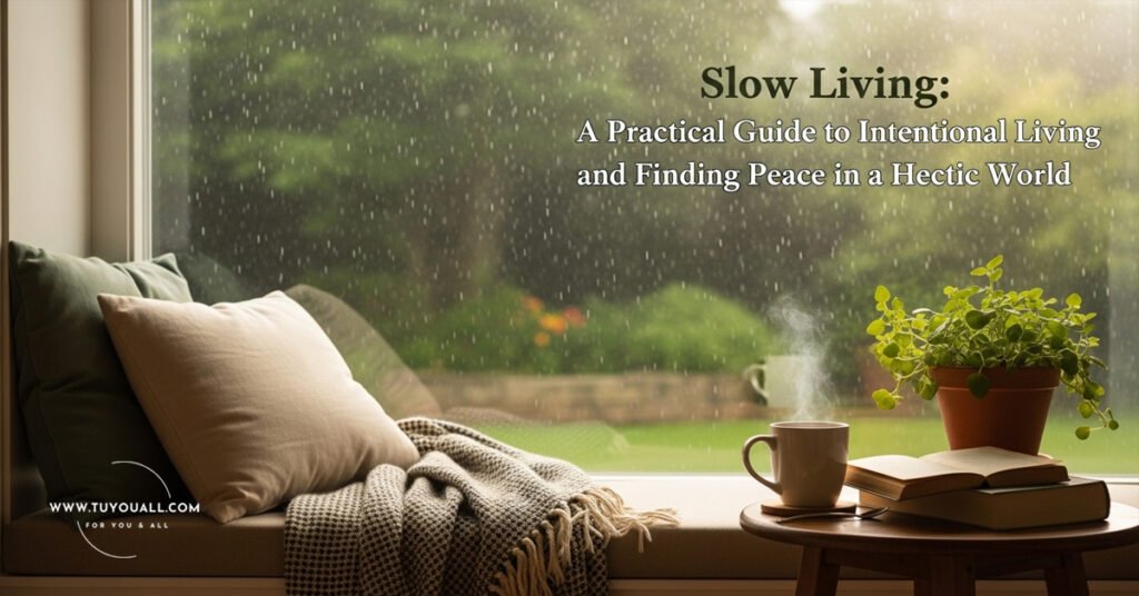 Slow Living- A Practical Guide to Intentional Living and Finding Peace in a Hectic World