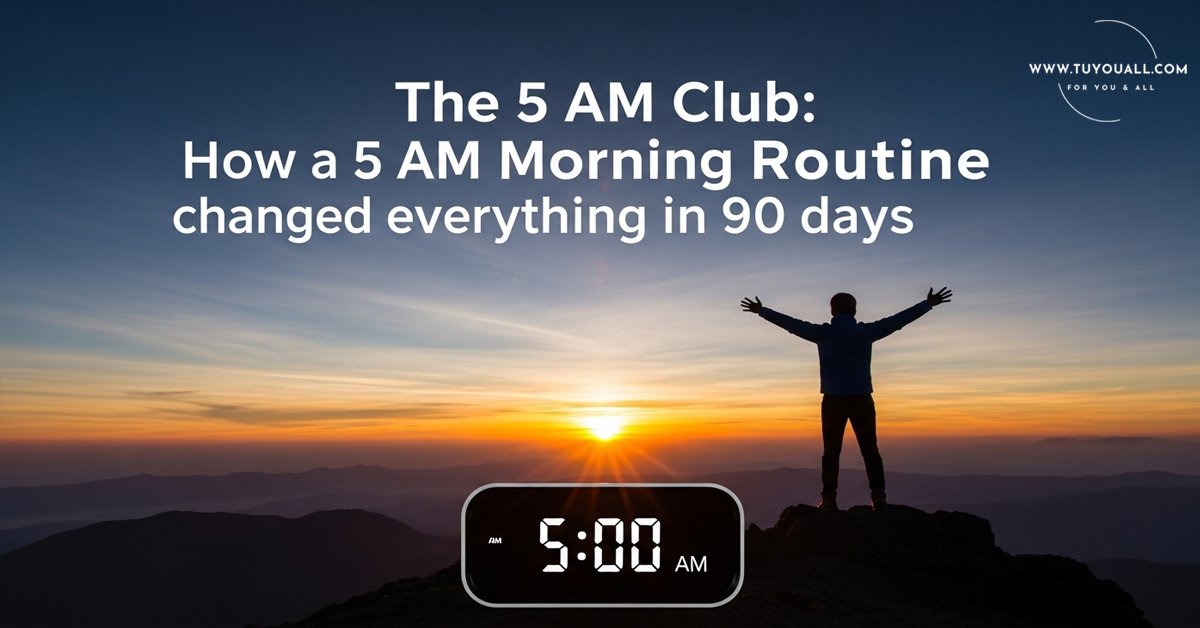 The 5 AM Club- How a 5 AM Morning Routine changed everything in 90 days