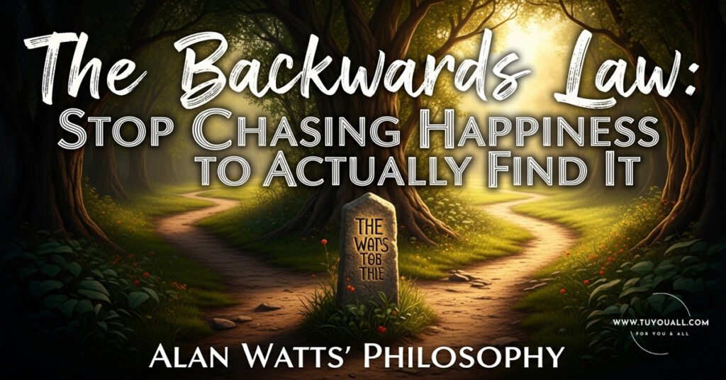 The Backwards Law Stop Chasing Happiness to Actually Find It Alan Watts Philosophy The Backwards Law- Stop Chasing Happiness to Actually Find It ( Alan Watts' Philosophy)