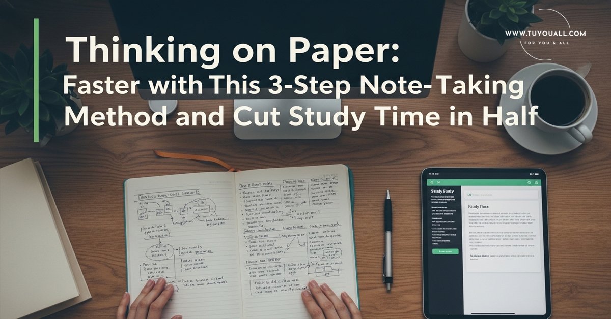 Thinking on Paper Learn Faster with This 3 Step Note Taking Method and Cut Study Time in Half Thinking on Paper- Learn Faster with This 3-Step Note-Taking Method and Cut Study Time in Half