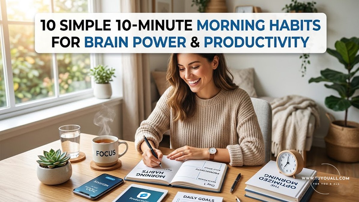 10 Simple 10 Minute Morning Habits for Brain Power Productivity 10 Simple 10-Minute Morning Habits for Brain Power & Productivity