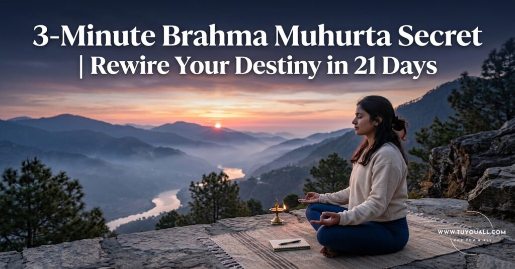 3-Minute Brahma Muhurta Secret - Rewire Your Destiny in 21 Days