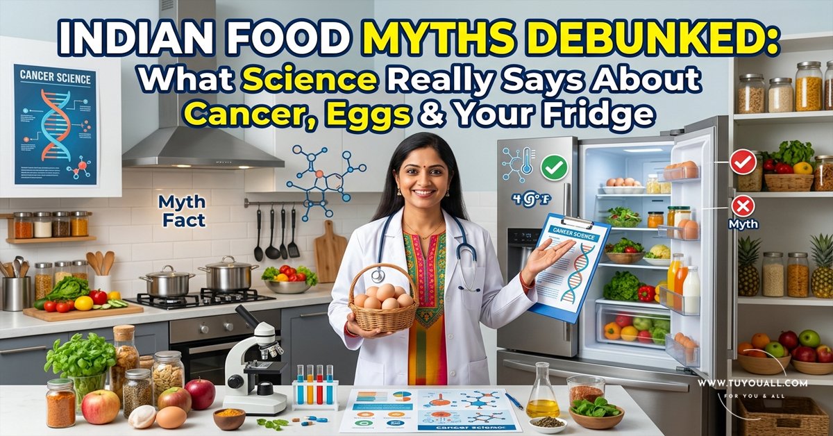 Indian Food Myths Debunked- What Science Really Says About Cancer- Eggs & Your Fridge