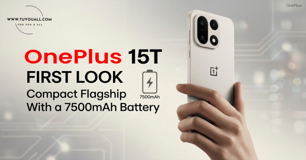OnePlus 15T First Look: Compact Flagship With a 7500mAh Battery
