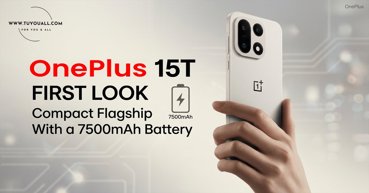 OnePlus 15T First Look: Compact Flagship With a 7500mAh Battery
