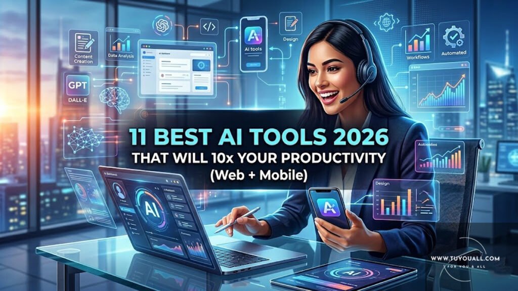 11 Best AI Tools 2026 That Will 10x Your Productivity (Web plus Mobile)