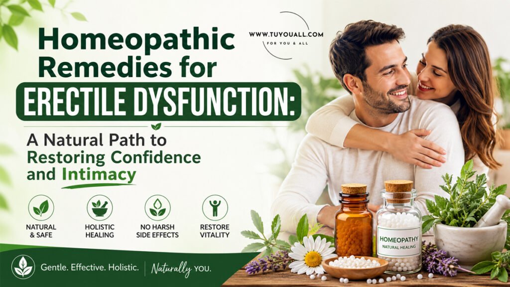 Homeopathic Remedies for Erectile Dysfunction: A Natural Path to Restoring Confidence and Intimacy