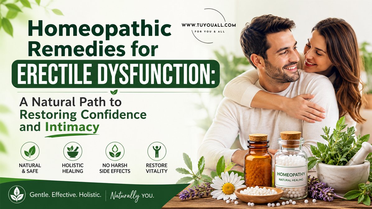 Homeopathic Remedies for Erectile Dysfunction: A Natural Path to Restoring Confidence and Intimacy