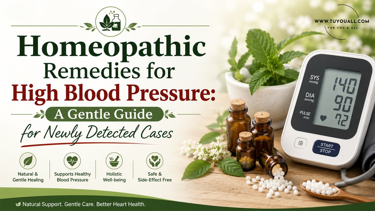 Homeopathic Remedies for High Blood Pressure: A Gentle Guide for Newly Detected Cases