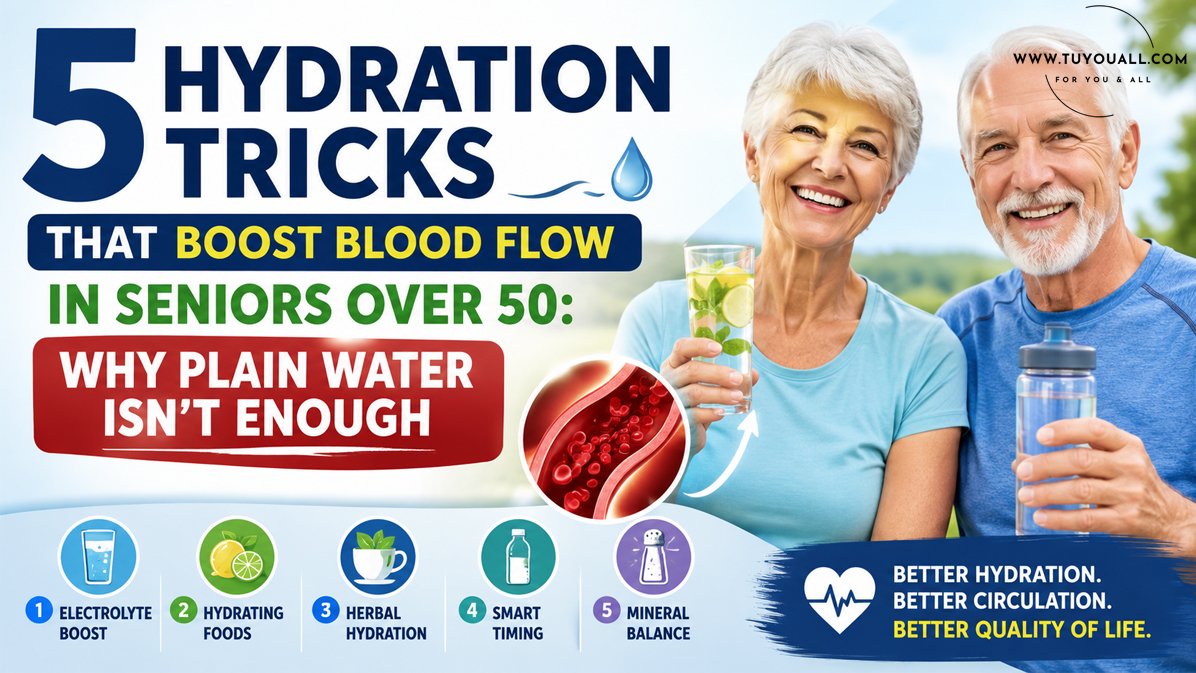 5 Hydration Tricks That Boost Blood Flow in Seniors Over 50 Why Plain Water Is not Enough 5 Hydration Tricks That Boost Blood Flow in Seniors Over 50- Why Plain Water Is not Enough