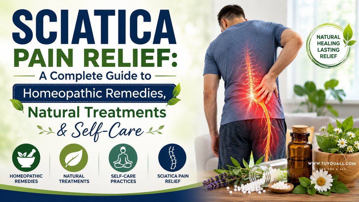 Sciatica Pain Relief A Complete Guide to Homeopathic Remedies Natural Treatments Self Care Sciatica Pain Relief: A Complete Guide to Homeopathic Remedies, Natural Treatments & Self-Care