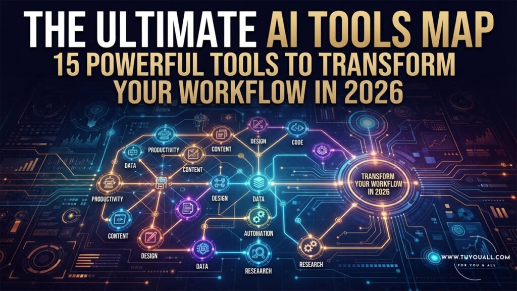 The Ultimate AI Tools Map 15 Powerful Tools to Transform Your Workflow in 2026 The Ultimate AI Tools Map : 15 Powerful Tools to Transform Your Workflow in 2026